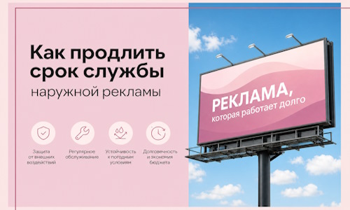 Как продлить срок службы наружной рекламы в Орле