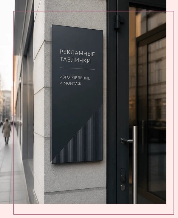 Рекламные таблички в Орле по цене от 4556 р. | Аванза-Орл
