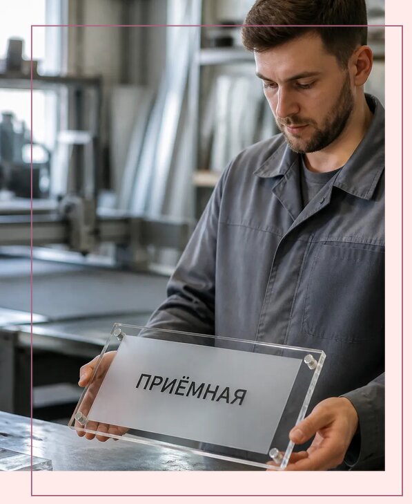 Таблички из оргстекла на заказ в Орле от 3948 р. | Аванза-Орл